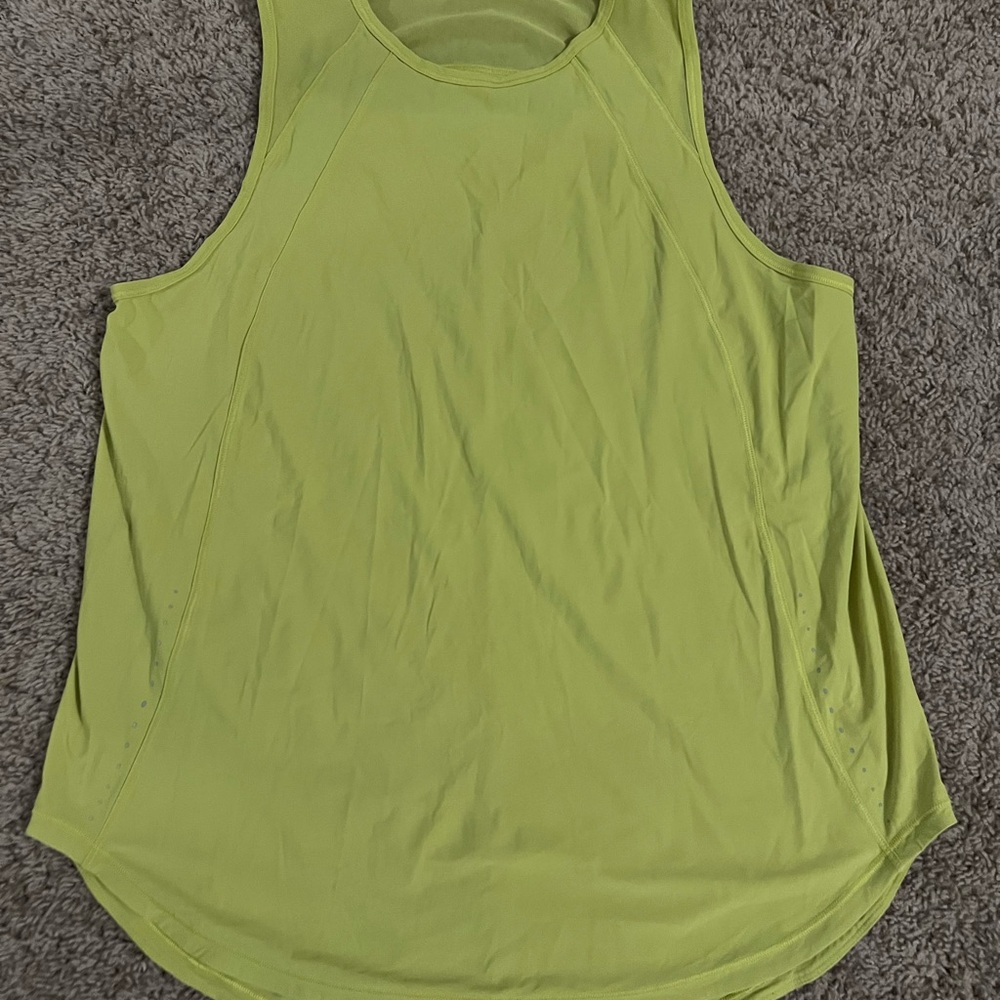 lululemon athletica Bright Green Tank Top